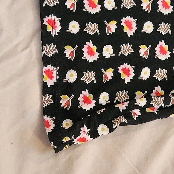 Boden Miriam Jersey Tunic Dress Midi Bell Sleeve Black Floral - Picture 10 of 10